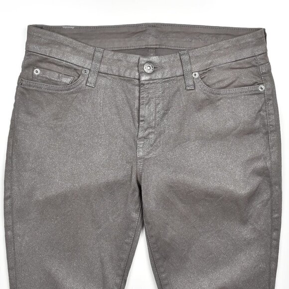 7 For All Mankind The Skinny Glitter Jeans 27 - Picture 4 of 6